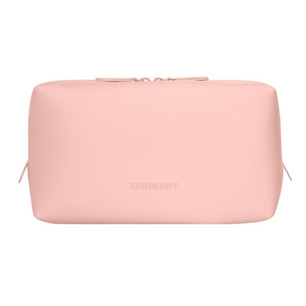NEW! Burberry  Clutch Toiletry Bag Cosmetic Pouch Travel Case ~ Pink~ Authentic!